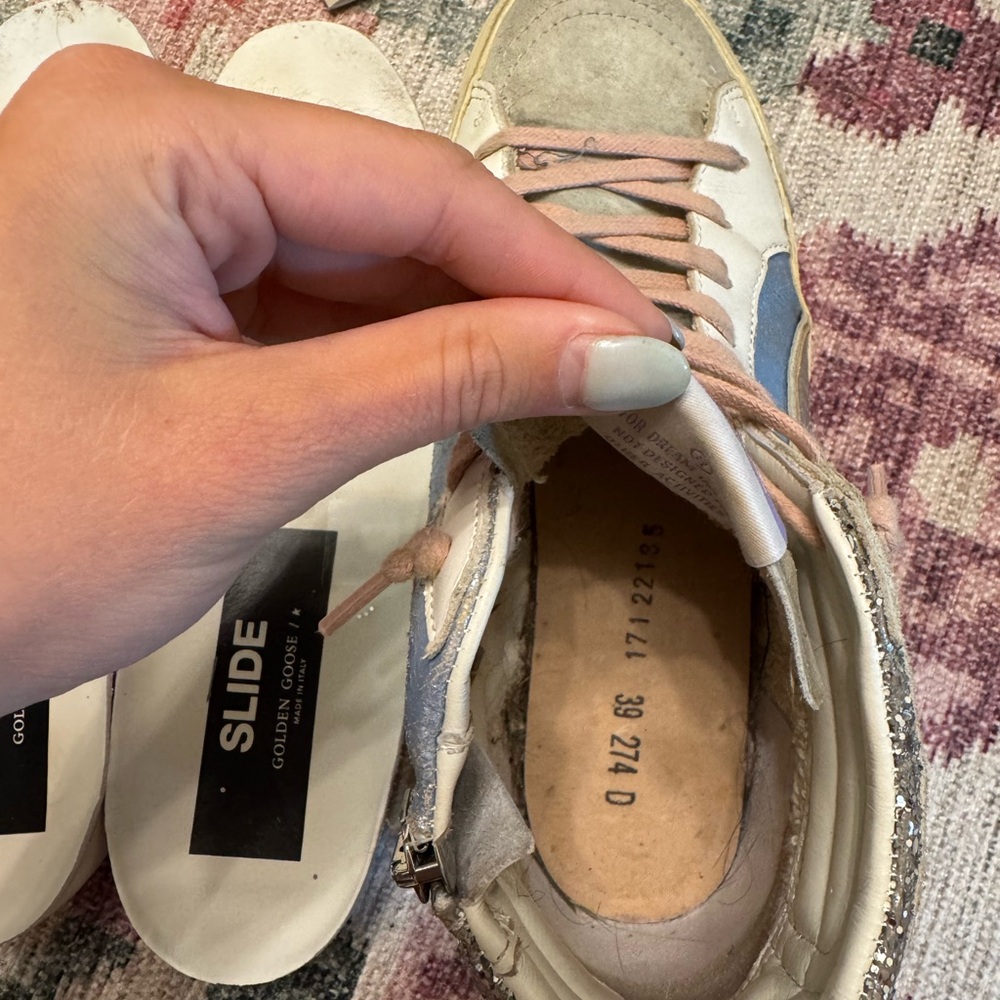 Golden Goose Powder Blue Slides - Picture 7 of 8